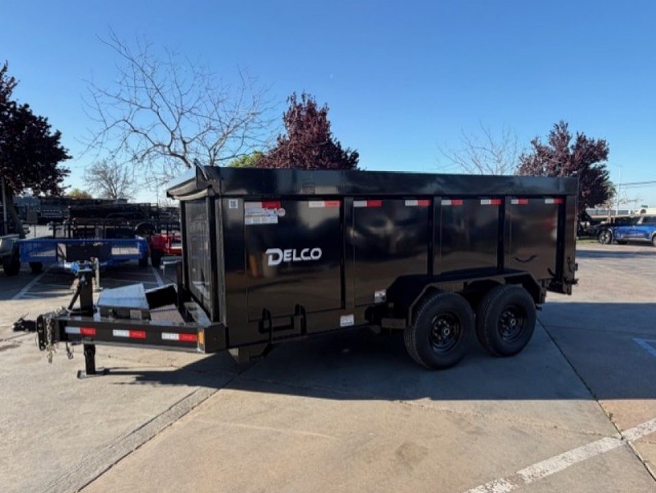 New 2025 Delco Trailers D314 P4 7FT X 14FT 14K GVW Dump Trailer