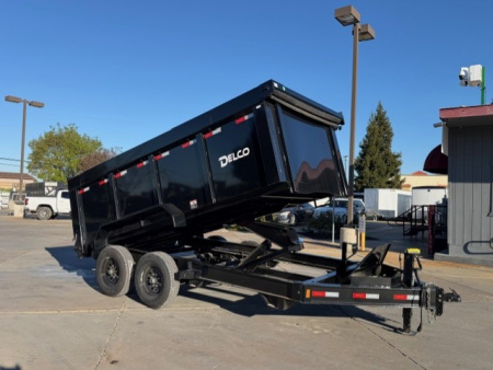 New 2025 Delco Trailers D314 P4 7FT X 14FT Dump Trailer