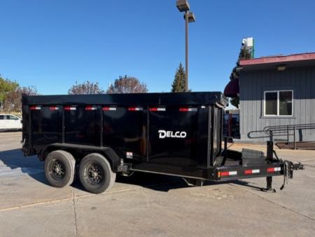 New 2025 Delco Trailers D314 P4 7FT X 14FT 14K GVW Dump Trailer