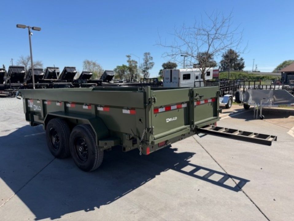 New 2026 Delco Trailers D314 7FT X 14FT 14K GVW Dump Trailer