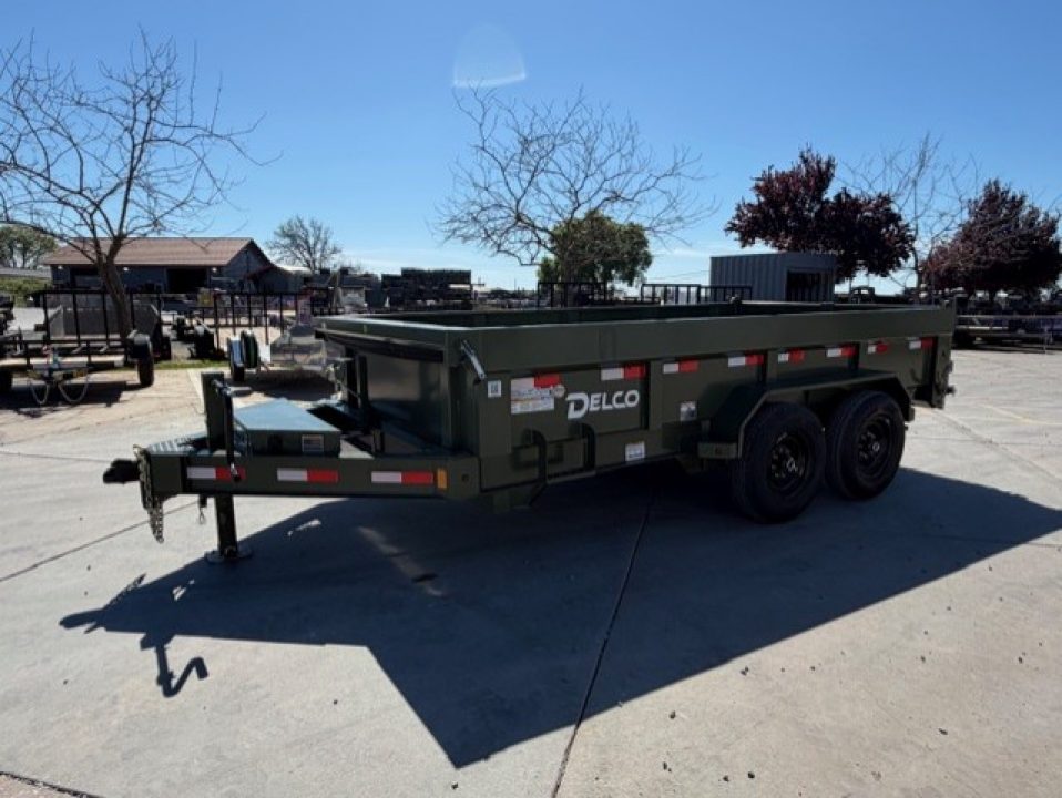 New 2026 Delco Trailers D314 7FT X 14FT 14K GVW Dump Trailer