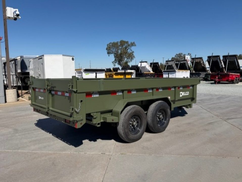 New 2026 Delco Trailers D314 7FT X 14FT 14K GVW Dump Trailer