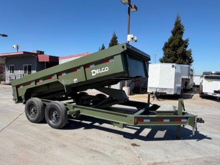 New 2026 Delco Trailers D314 7FT X 14FT 14K GVW Dump Trailer