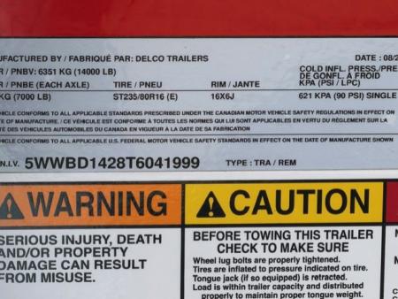 New 2026 Delco Trailers D314 7FT X 14FT 14K GVW Dump Trailer