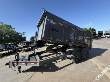 New 2026 Delco Trailers D314 P4 7FT X 14FT 14K GVW Dump Trailer
