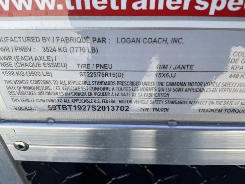 New 2025 Logan Coach TORQUE16BP Toy Hauler