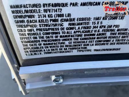 New 2025 Wells Cargo RFV714T2 7FT X 14FT 7K GVW Cargo / Enclosed Trailer