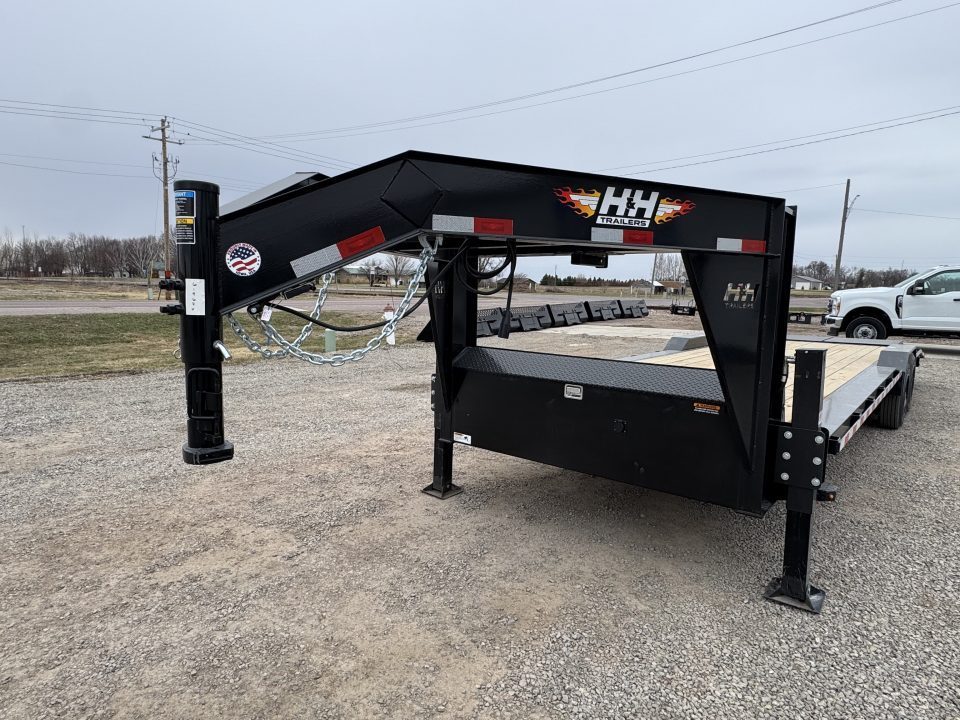 New 2026 H&H Trailers H8224+4ILSDR-GN-160 Equipment Trailer