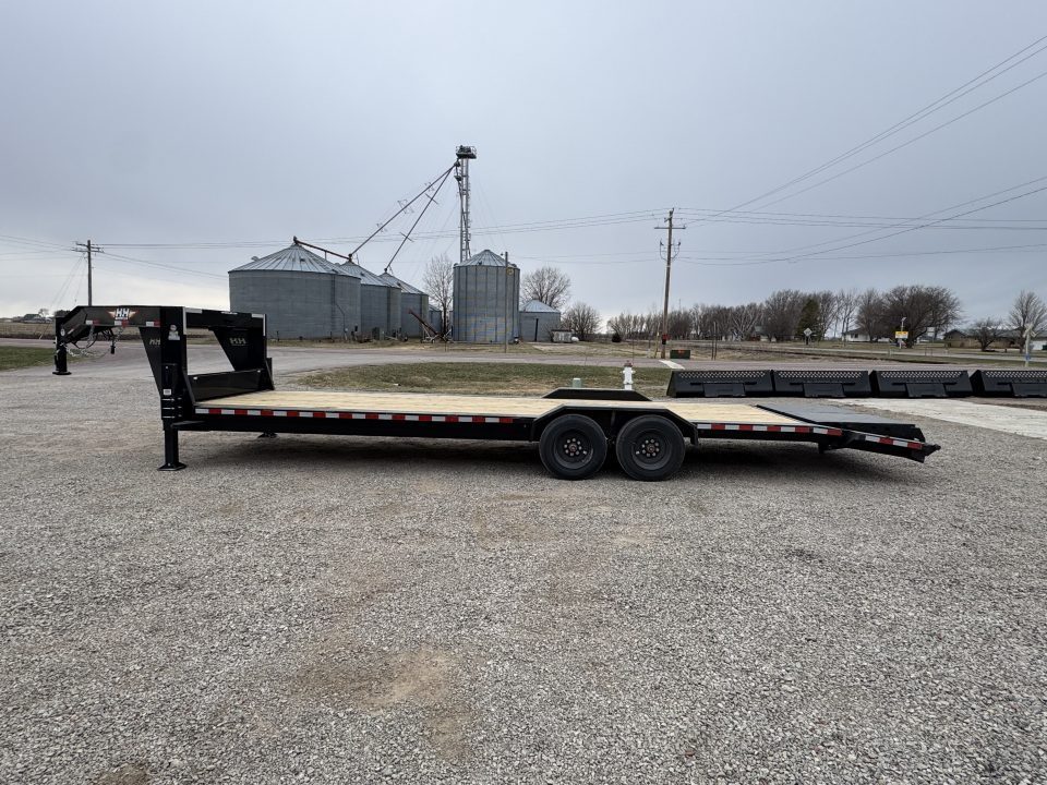 New 2026 H&H Trailers H8224+4ILSDR-GN-160 Equipment Trailer