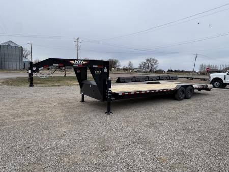New 2026 H&H Trailers H8224+4ILSDR-GN-160 Equipment Trailer