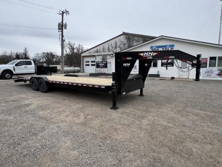 New 2026 H&H Trailers H8224+4ILSDR-GN-160 Equipment Trailer
