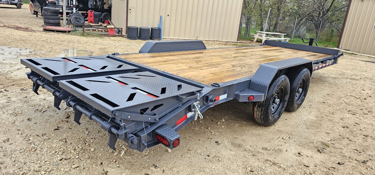 New 2026-Norstar-83-x-21+3-Iron-Bull-EWB-Bumper-Pull-Lowboy,-8in-I-Beam,-Rampage-Ramps-base-3EUGB2422T1113411