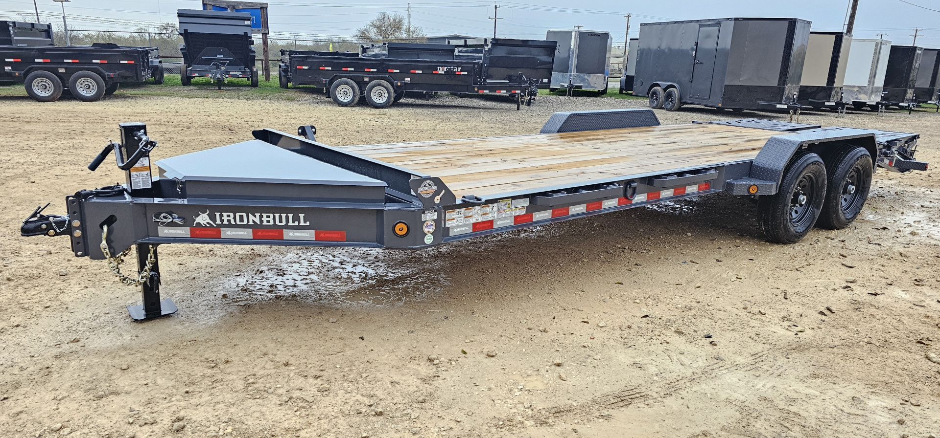 New 2026-Norstar-83-x-21+3-Iron-Bull-EWB-Bumper-Pull-Lowboy,-8in-I-Beam,-Rampage-Ramps-base-3EUGB2422T1113411