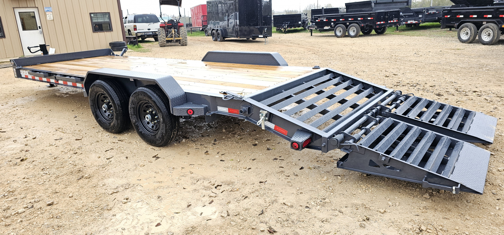 New 2026-Norstar-83-x-21+3-Iron-Bull-EWB-Bumper-Pull-Lowboy,-8in-I-Beam,-Rampage-Ramps-base-3EUGB2422T1113411