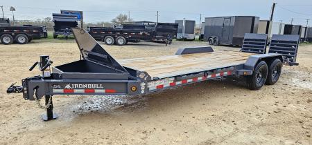 New 2026-Norstar-83-x-21+3-Iron-Bull-EWB-Bumper-Pull-Lowboy,-8in-I-Beam,-Rampage-Ramps-base-3EUGB2422T1113411