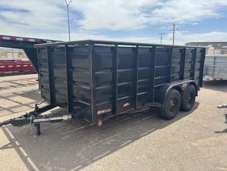 New 2024 GR Trailers 82X14 7K 4'HIGH CLOSED SIDES RAMP GATE Utility Trailer