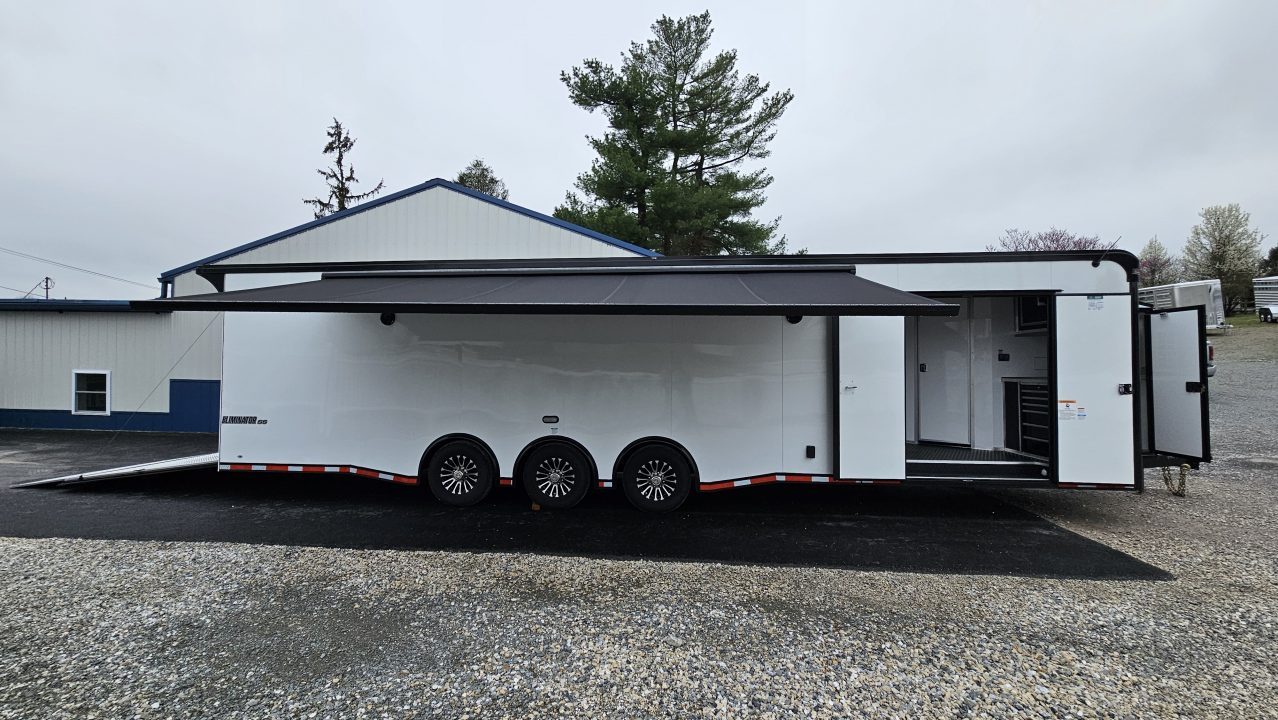 New 2026 Cargo Mate ELIMINATOR 8.5X34 Car / Racing Trailer