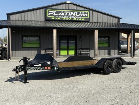 New 2026 RawMaxx SLX STEALTH X 102X20 WITH DRIVE OVER FENDERS AND TORSION AXLES 9990K GVWR Car Hauler