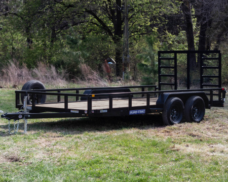 New 2026 Sure-Trac 7x16 7K Tube Top Utility Trailer