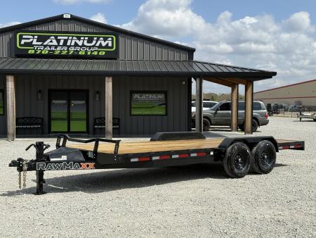 New 2026 RawMaxx ECX 83X20 W/5' SLIDE-OUT RAMPS AND 14 PLY TIRES 16K GVWR Equipment Trailer