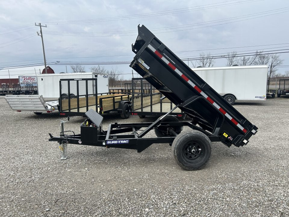 New 2026 Sure-Trac 62 x8 5K Low Pro Single Ram Dump Trailer