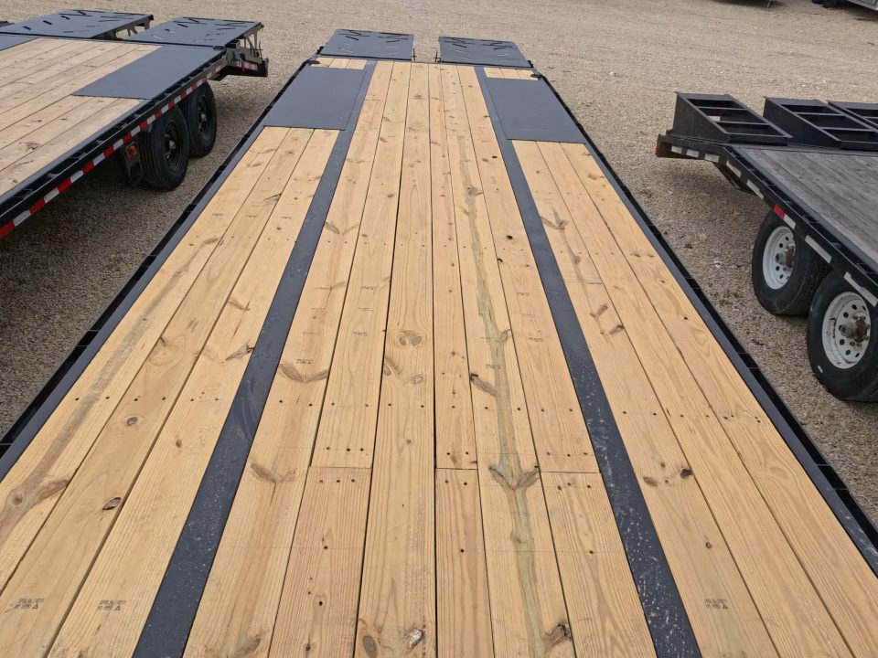 New 2026 Norstar 102 x 30 (25+5) FXG Gooseneck Deckover with 22,000 lb. GVWR, 5' Self Cleaning Dove Tail with Rampage Ramps, 2 - 10K Spring Axles with 2 Electric Brakes