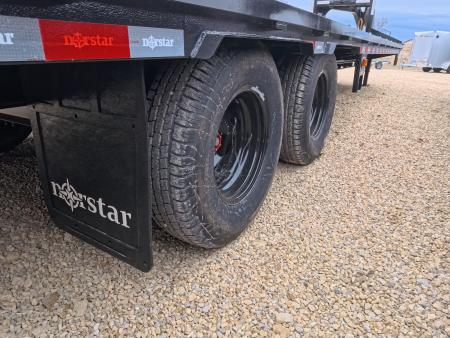 New 2026 Norstar 102 x 30 (25+5) FXG Gooseneck Deckover with 22,000 lb. GVWR, 5' Self Cleaning Dove Tail with Rampage Ramps, 2 - 10K Spring Axles with 2 Electric Brakes