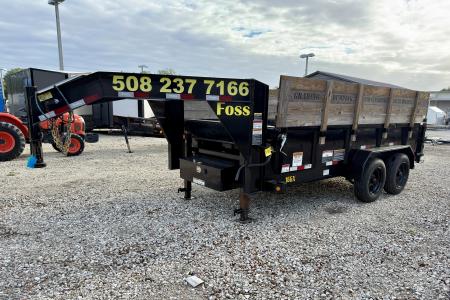 Used 2022 Big Tex Trailers 7X16 17.5K Gooseneck Scissor Dump Trailer