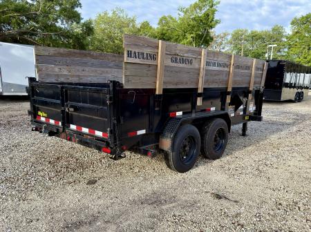 Used 2022 Big Tex Trailers 7X16 17.5K Gooseneck Scissor Dump Trailer
