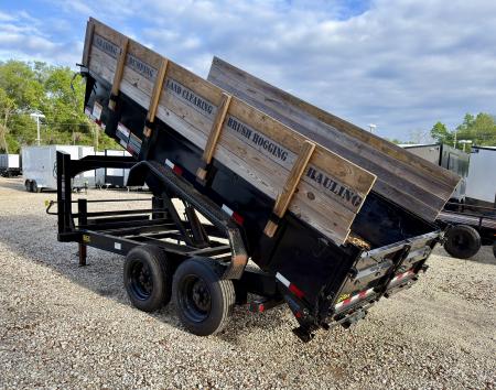 Used 2022 Big Tex Trailers 7X16 17.5K Gooseneck Scissor Dump Trailer