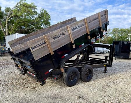 Used 2022 Big Tex Trailers 7X16 17.5K Gooseneck Scissor Dump Trailer
