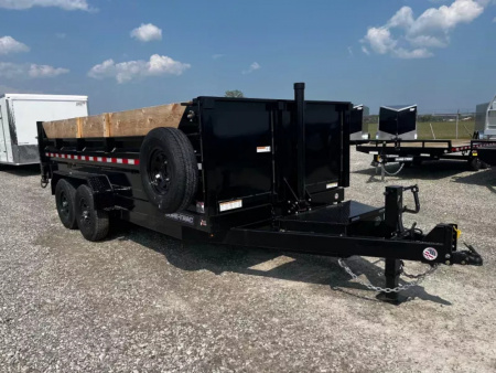 New 2026 Sure-Trac 82"x16 14K Telescopic Loaded Dump Trailer