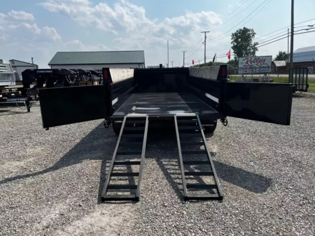 New 2026 Sure-Trac 82"x16 14K Telescopic Loaded Dump Trailer