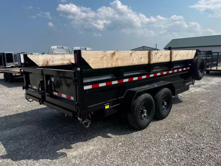 New 2026 Sure-Trac 82"x16 14K Telescopic Loaded Dump Trailer