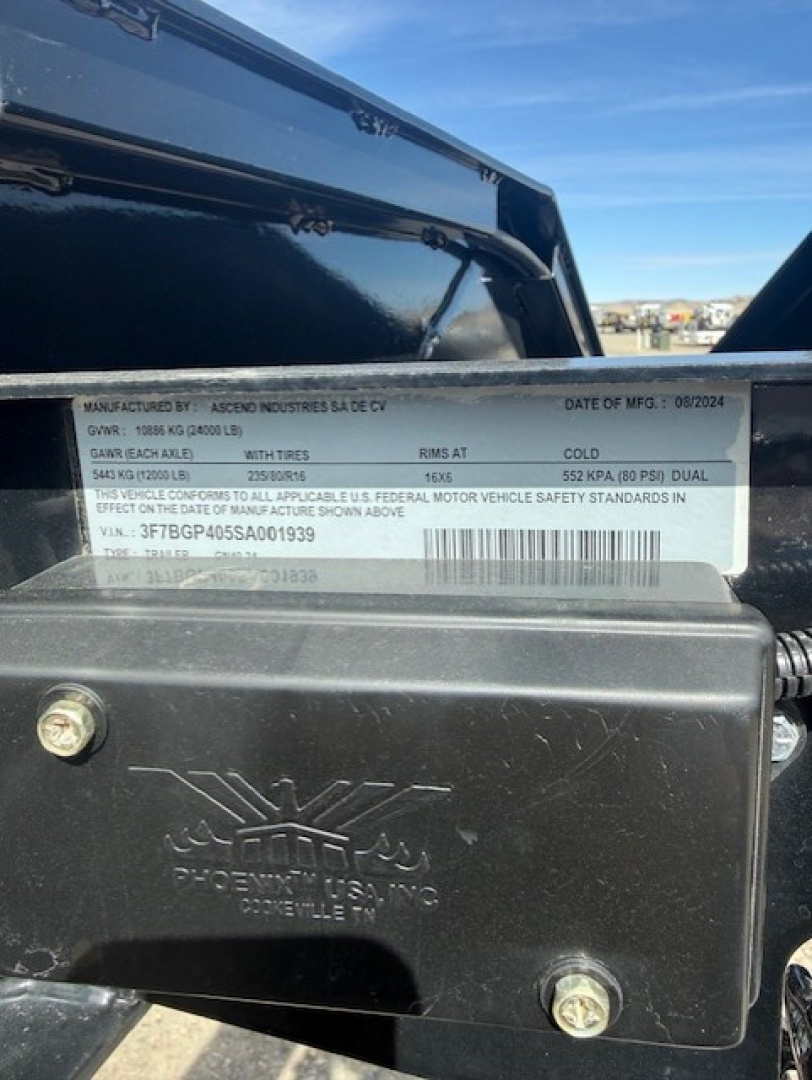 Used 2025 Ascend Industries 40' Flatbed Trailer 12K Tandem Dual Axle