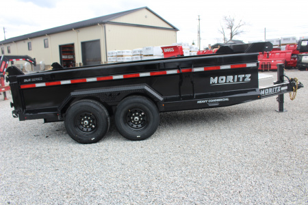 New 2026 Moritz 6' 10" x 14' Heavy Commercial DLH Series Dump Trailer - 14000# GVW