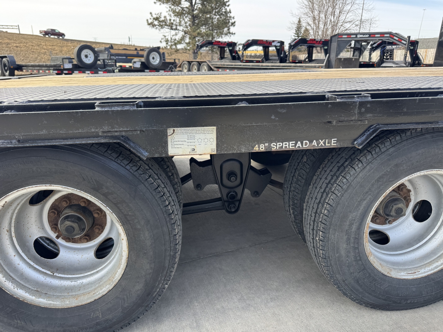 Used 2015 Big TEX 30ft Gooseneck with 25,900 GVWR and 2-10,000lb axles 23,900 GVWR