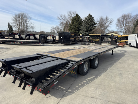 Used 2015 Big TEX 30ft Gooseneck with 25,900 GVWR and 2-10,000lb axles 23,900 GVWR