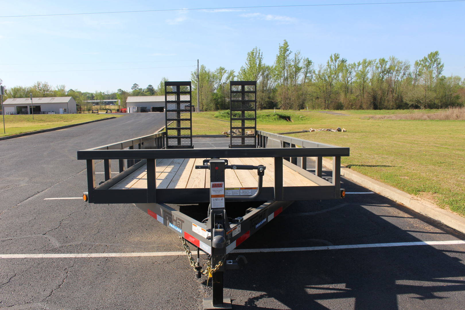 New 2026 Top Hat 83X20 HT14 W/5' STAND UP EXPANDED METAL RAMP Equipment Trailer