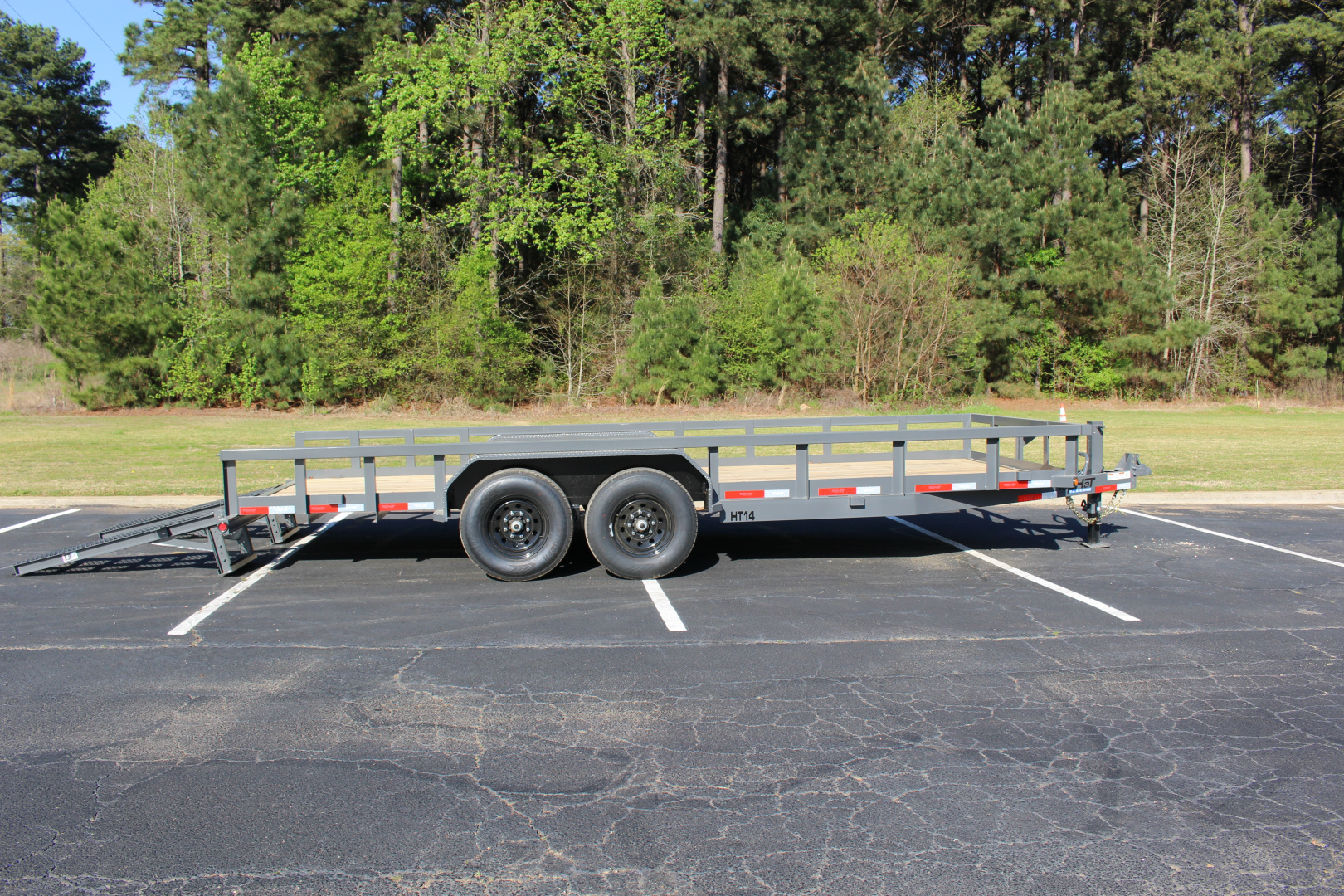 New 2026 Top Hat 83X20 HT14 W/5' STAND UP EXPANDED METAL RAMP Equipment Trailer