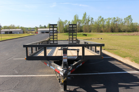 New 2026 Top Hat 83X20 HT14 W/5' STAND UP EXPANDED METAL RAMP Equipment Trailer
