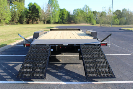 New 2026 Top Hat 83X20 EB14 W/ 5' STAND UP EXPANDED METAL RAMPS Equipment Trailer