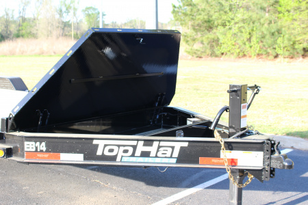 New 2026 Top Hat 83X20 EB14 W/ 5' STAND UP EXPANDED METAL RAMPS Equipment Trailer