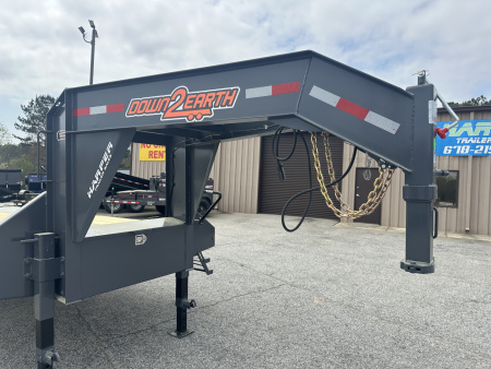 New 2026 DOWN 2 EARTH GOOSENECK 25' 22K DUAL TANDEM EQUIPMENT HAULER