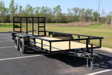 New 2026 Triple R 77X16TA PIPE TOP W/RAMP GATE Utility Trailer