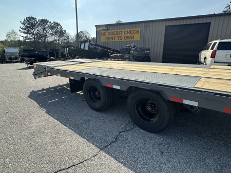 New 2026 DOWN 2 EARTH GOOSENECK 40' 25K DUAL TANDEM EQUIPMENT HAULER WITH WINCH RAIL