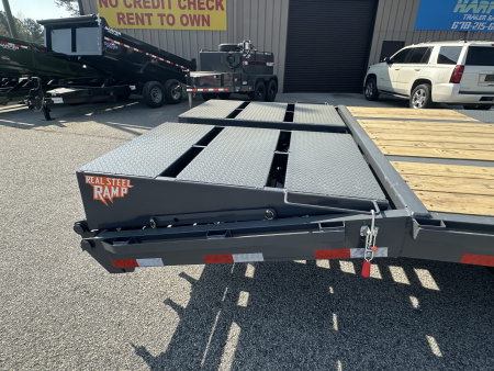 New 2026 DOWN 2 EARTH GOOSENECK 40' 25K DUAL TANDEM EQUIPMENT HAULER WITH WINCH RAIL