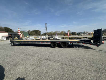 New 2026 DOWN 2 EARTH GOOSENECK 40' 25K DUAL TANDEM EQUIPMENT HAULER WITH WINCH RAIL