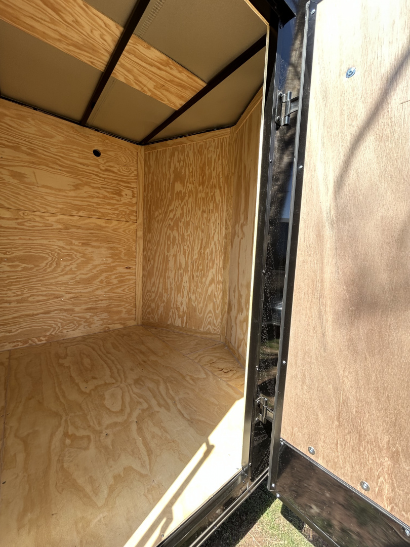 New 2026 Family Trailer 7x14 Tandem Axles Cargo / Enclosed Trailer- Screwless Exterior- Blackout Pkg- Rear Spoiler