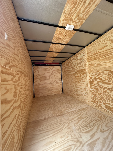 New 2026 Family Trailer 7x16 Tandem Axle Cargo / Enclosed Trailer - Screwless - Blackout Pkg - Rear Spoiler